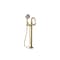 Kohler Floor-Mount Bath Filler Trim With Handshower in Vibrant Brushed Moderne Brass T35924-4-2MB - alternate 1